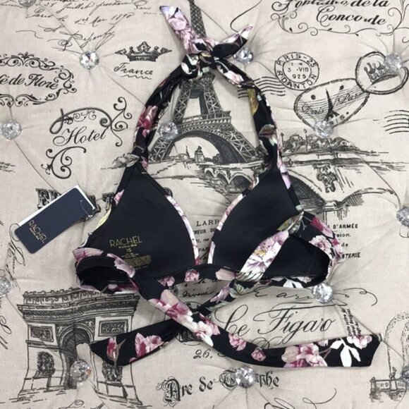 Rachel Rachel Roy Floral Print Bikini Swim Top - Picture 4 of 5
